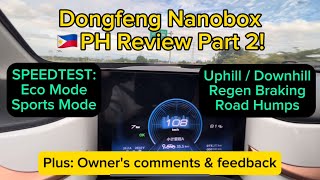 Dongfeng Nanobox Philippines  EV Review Part 2 (Testdrive, Regen Braking, Eco Mode, etc)