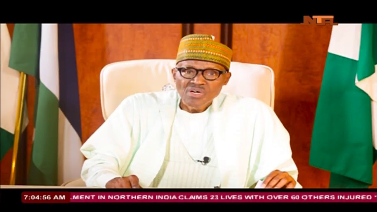 President Muhammadu Buhari's National Broadcast YouTube