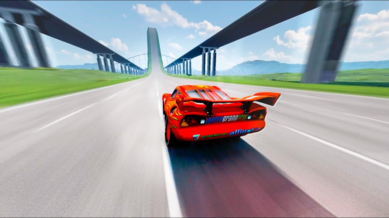 Instant 555 - 1111 MPH Acceleration Test: Can Any Pixar Cars Handle This? 🔥💥 | BeamNG Drive