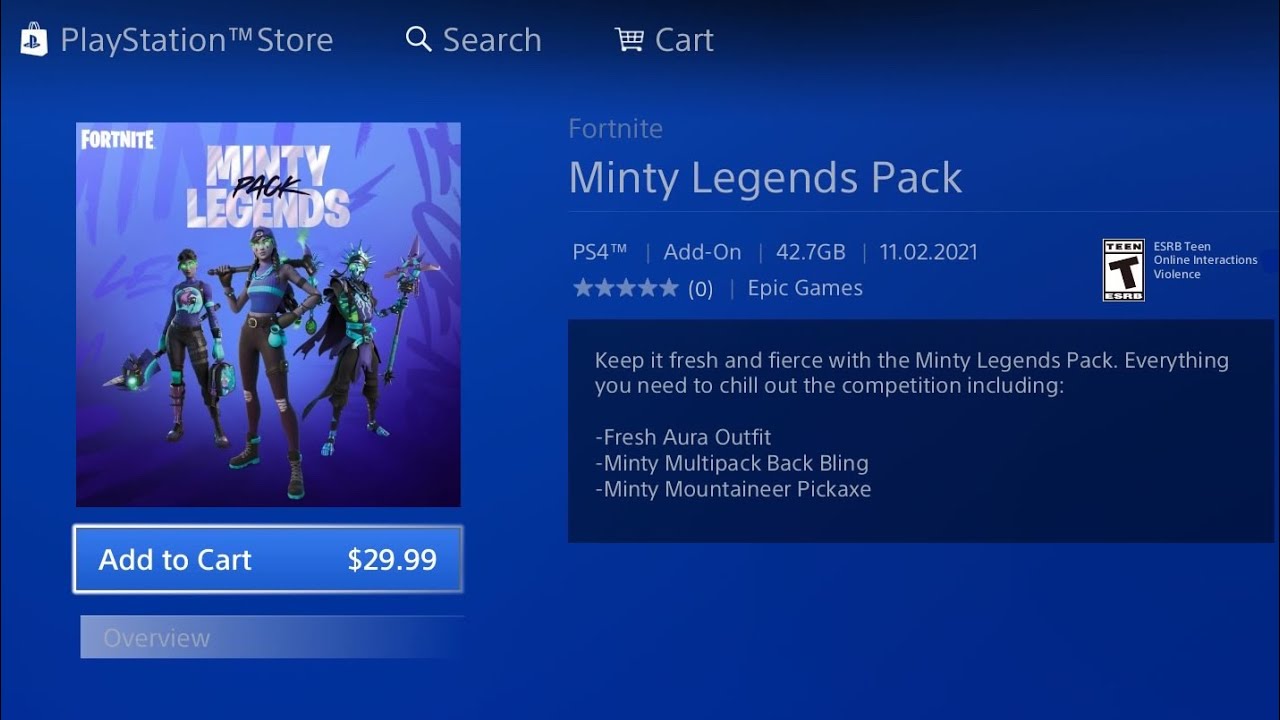 Fortnite: The Minty Legends Pack – Xbox [Digital Code]