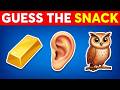 Guess the Snack &amp; Junk Food by the Emoji Quiz Challenge 🍟🍫