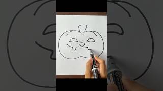 Draw Pumpkin 2 | Halloween | Easy funny drawings of cartoons