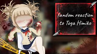 [🇺🇸/🇪🇸] Fandoms react to Toga Himiko || MHA, JJK, Demon Slayer, Harry Potter || 2X