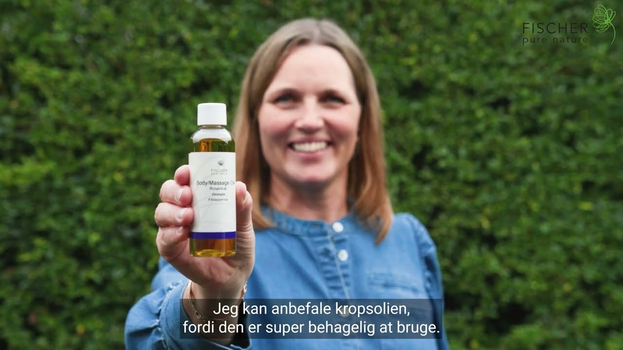 Massage - Bodyolie Rosentræ økologisk - Fischer Pure Nature - Anmeldelse Dorte