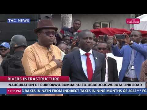 Moment Gov.Wike Arrived at The Inauguration of Rukpokwu-Rumuapu Link Road