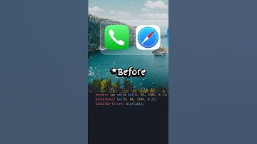 Apple Liquid Glass with 4 lines of CSS