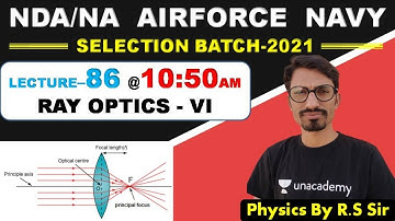 Physics RAY OPTICS - VI ( Lecture- 86 )//NDA-AIRFORCE-NAVY // BY- R.S SIR // @R.S SIR