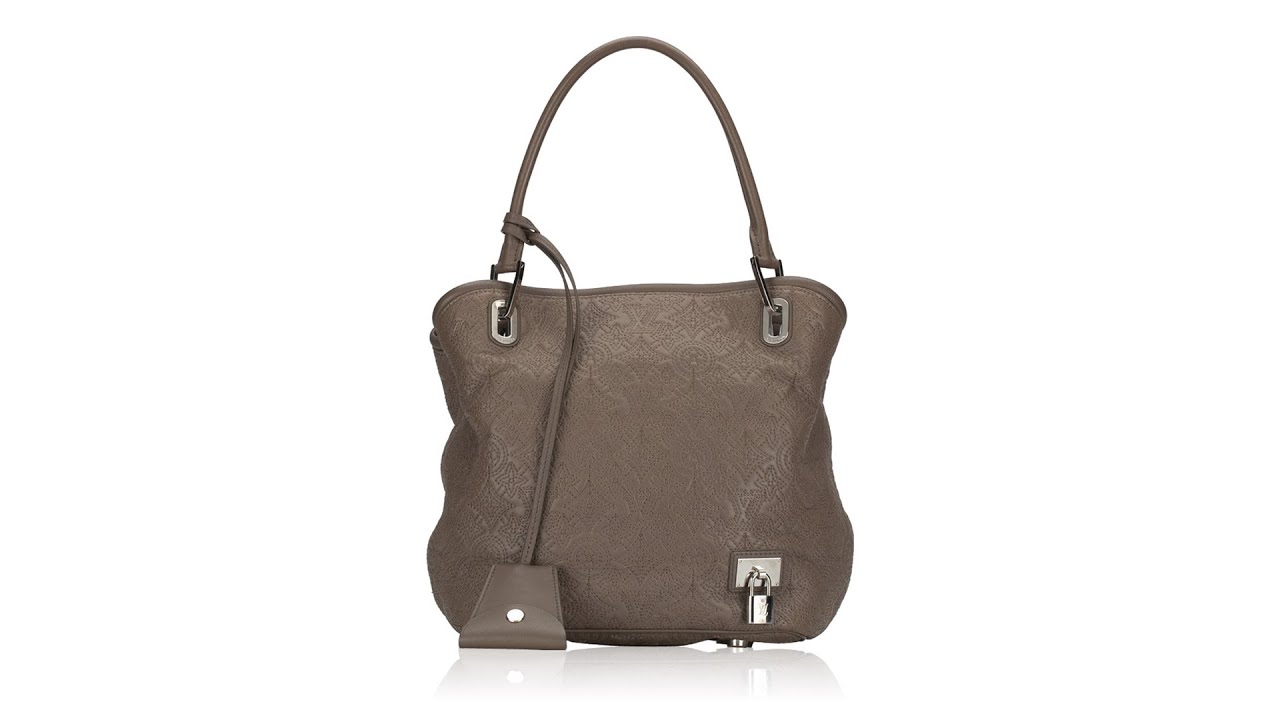 LOUIS VUITTON Monogram Lambskin Antheia Hobo GM Fumee | FASHIONPHILE