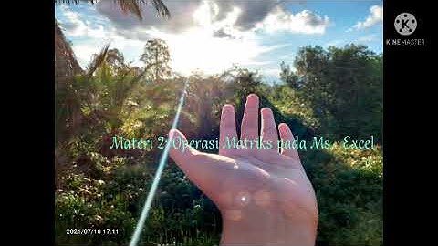 Tugas Proyek UAS|Materi Invers Matriks dgn metode OBE dan Operasi Matriks pada MS.  Excel