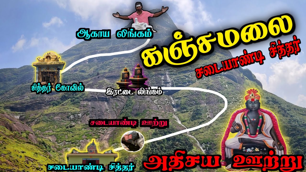 கஞ்சமலை சடையாண்டி அதிசய ஊற்று 😱 கஞ்சமலை சித்தர் கோவில் / Kanjamalai Siddhar Kovil /சடையாண்டி சித்தர்