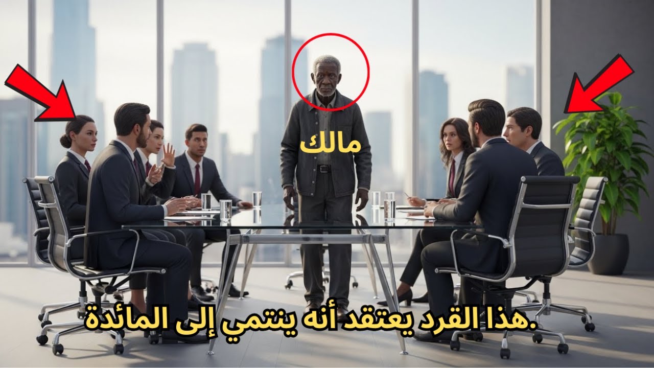 العمّ الأسود العجوز يدخل اجتماع مجلس الإدارة… المدراء يضحكون عليه حتى يُغلق الشركة بالكامل