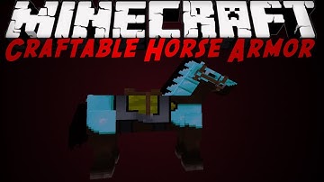 Minecraft Mod Showcase: Hardcore Craftable Horse Armor