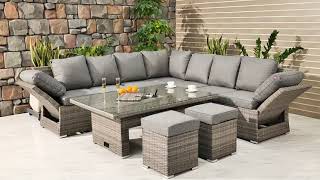 Take a closer look at our New Hampshire Corner Sofa Dining Set | The Range Patio Furniture