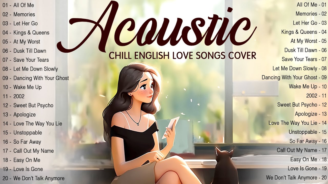 Chill English Acoustic Love Songs  Morning Mood Music 2024  Sweet Acoustic Songs 2024 Cover