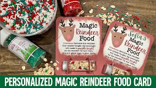 Magic Reindeer Food Print-then-Cut Card | Cricut and Silhouette Tutorial