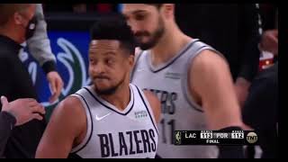 CJ McCollum is MAD at Himself After Missing Game Winner vs Clippers !