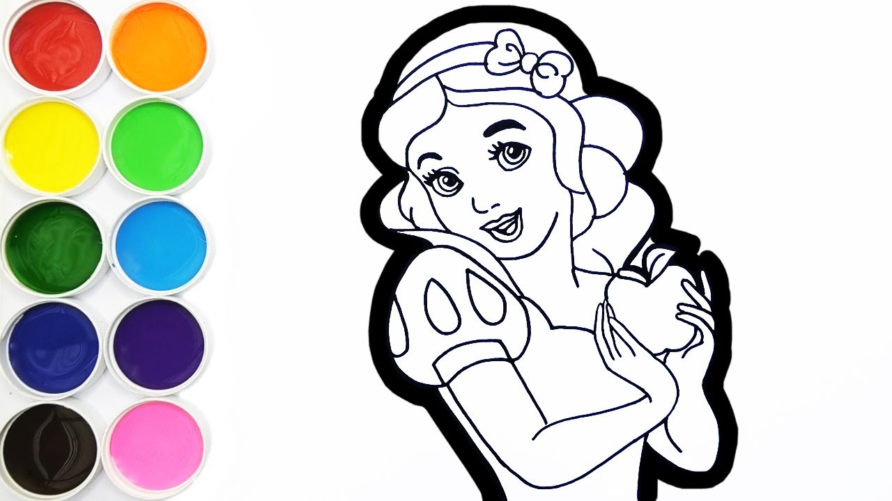 Dibujar y Colorea a Blanca Nieves de Arcoiris 👩🏻🌈Dibujos Para Niños / FunKeep - YouTube dibujar-y-colorea-a-blanca-nieves-de-arcoiris-dibujos-para-ni-os-funkeep-youtube