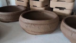 DIY Bonsai Potmaking a small round terracotta pot