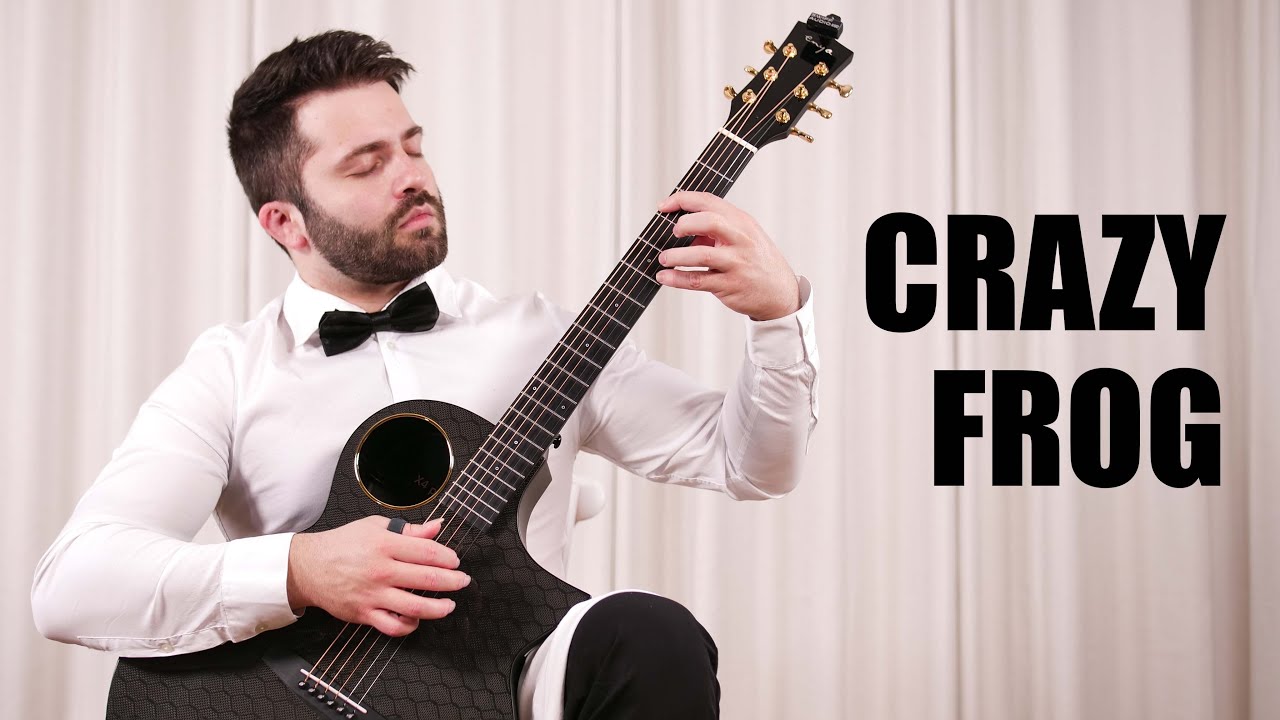 Classical guitarist discovers CRAZY FROG Axel F Popcorn Blue   Luca Stricagnoli