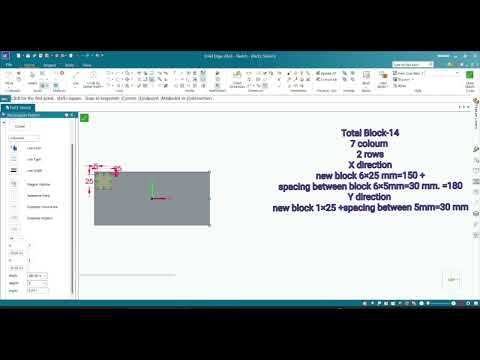 How to use rectangular patterns in solidedge, Linear patterns in solidedge. #solidedgetutorials 