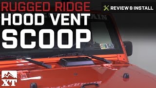 Jeep Wrangler Rugged Ridge Hood Vent Scoop (1998-2017 TJ & JK) Review & Install screenshot 5