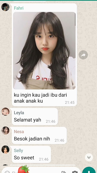 [ fake chat ] ku ingin nikahi kamu #music #song#edit
