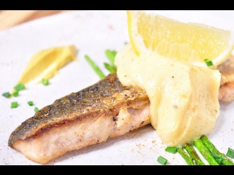 ปลากระบอกย่างซอสมายองเนส Mullet Garlic Mayonnaise