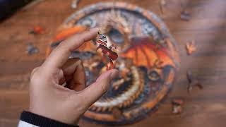 KAAYEE Wooden Jigsaw Puzzles Adult Unique Shape Advanced Mechanical Dragon screenshot 3