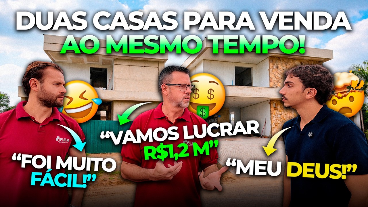ELES VÃO LUCRAR +R$1 MILHÃO CONSTRUINDO 2 CASAS PARA VENDA EM SOROCABA, SP (Estudo de Caso Completo)