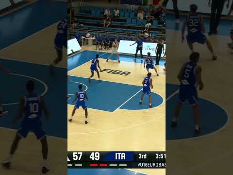 That block was SO brutal, it hit the crowd 😭 #U16EuroBasket