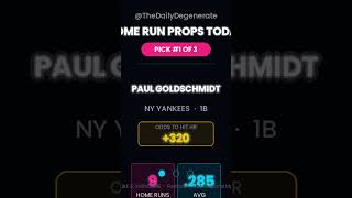 TOP 3 MLB HR PROPS Today 💥 June 20 Picks + Odds #Shorts #MLB #HomeRun