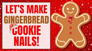 How I Use Gel & Regular Polish Together to Make Gingerbread Cookie Nails, Christmas Nails Tutorial