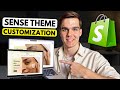 How to Customize Shopify Sense Theme | Step-by-Step Sense Theme Design Tutorial 2025