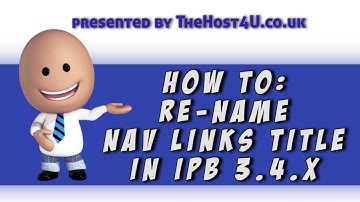 Re-name nav links title in Invision Power Board 3.4.x