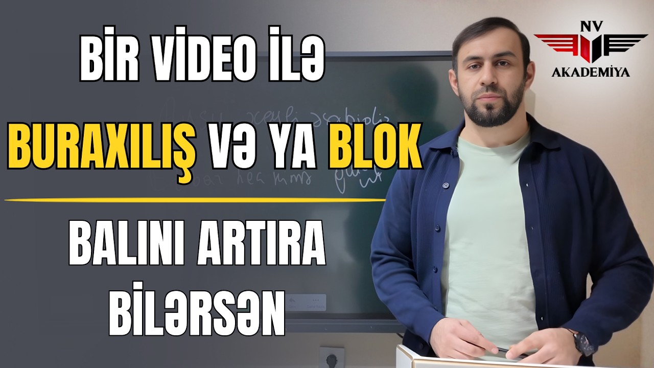 İmtahandan  öncə izlə (#buraxılış, #blok) - Azərbaycan dili