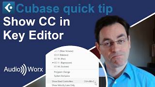 Cubase quick tip - Show CC