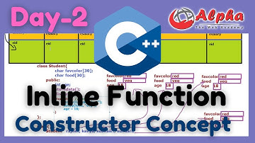 Day-2 C++ Online Class:  Inline Functions (Request to the compiler), and Constructors Concept