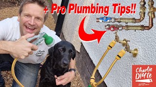 How to Install an Outdoor Hot and Cold Tap Dog Shower