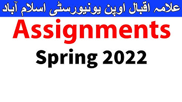 Assignments Download Now last date Allama Iqbal Open University | AIOU INFO
