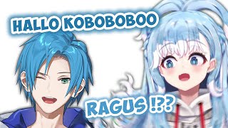 Ragus yang tiba2 dateng ke tempatnya Kobo pas lagi Stream .. [Kobo Kanaeru & Regis Altare Clip]