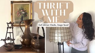 AMAZING Fall Home Decor I found At The Thrift Store! **HUGE Haul**