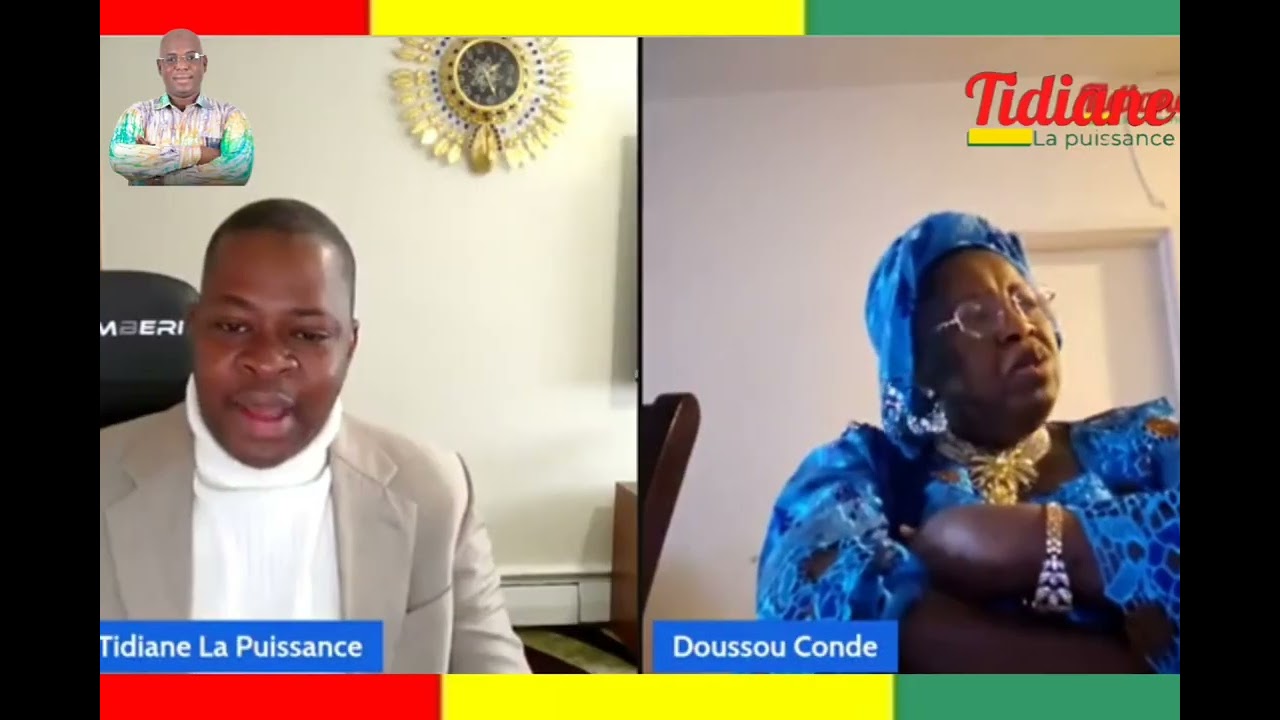 ✅️ Madame Doussou Conde s'adresse à Souleymane Souza Konate Coordinateur de la Communication Ufdg. 