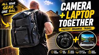 This backpack carries both your LAPTOP and CAMERA | Mosiso Bag