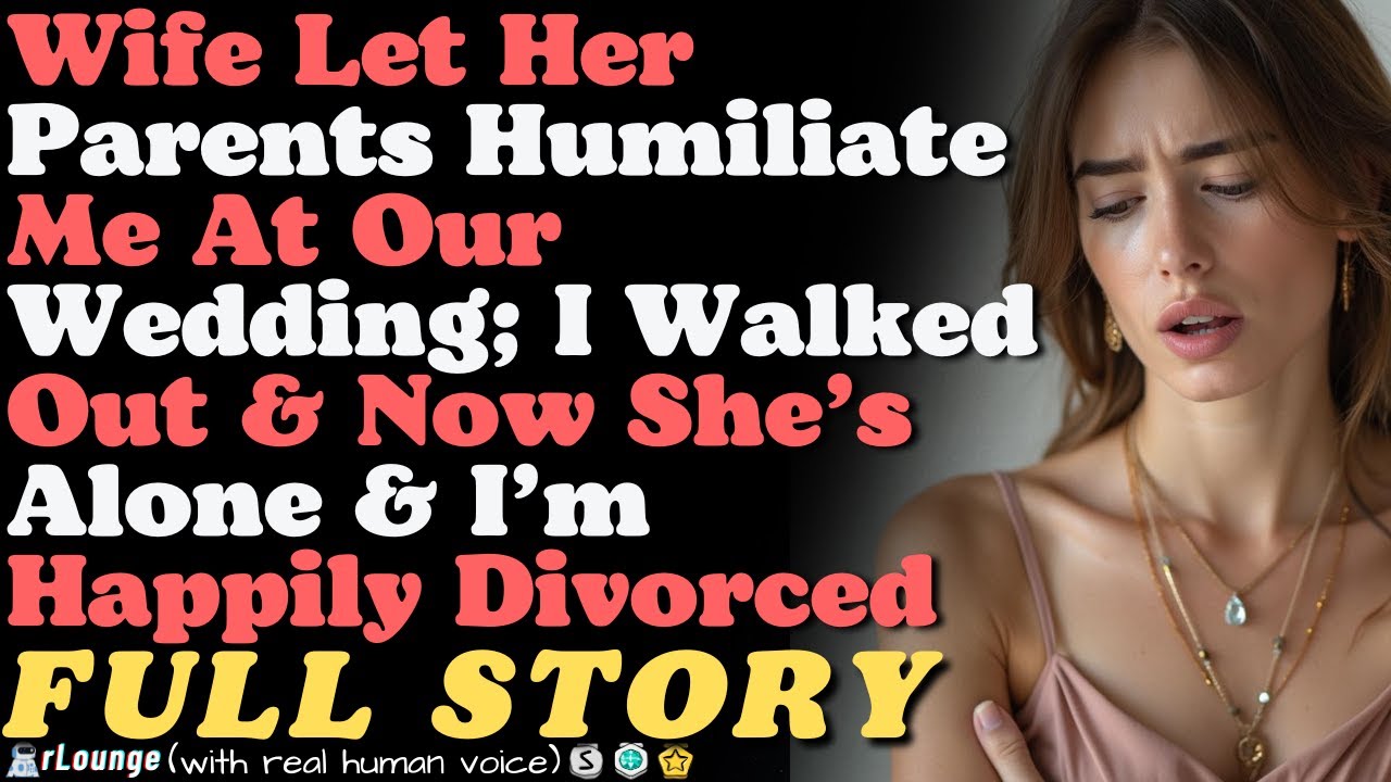 Wife Let Her Parents Humiliate Me At Our Wedding; I Walked Out & Now She’s Alone
