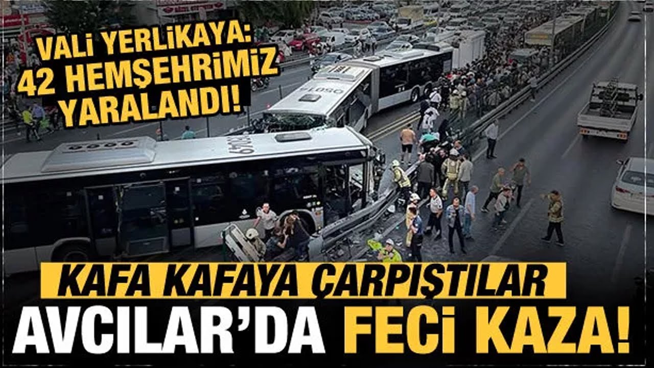 Avcılar'da feci metrobüs kazası!