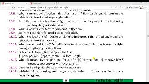 Physics class 10 unit 12 review question 12.11-12.15