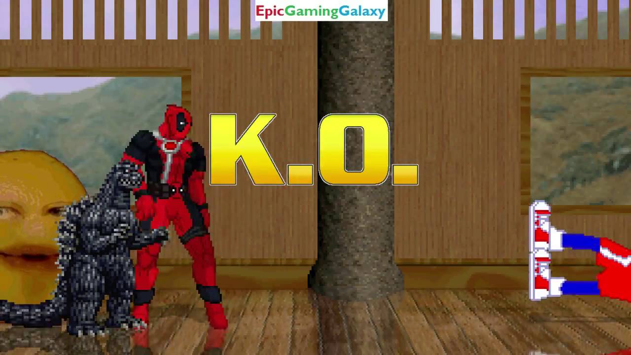 Grover And The Annoying Orange VS Godzilla Ex And Deadpool In A MUGEN ...