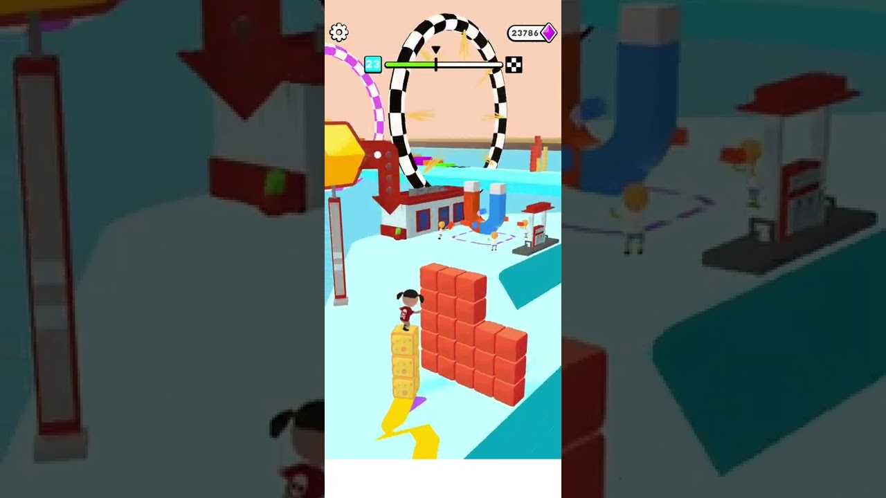 cube surfer game online ! level 23 
