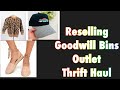 Goodwill outlet bins Thrift Haul to Resell on Poshmark Teaching Gone Gone Moment
