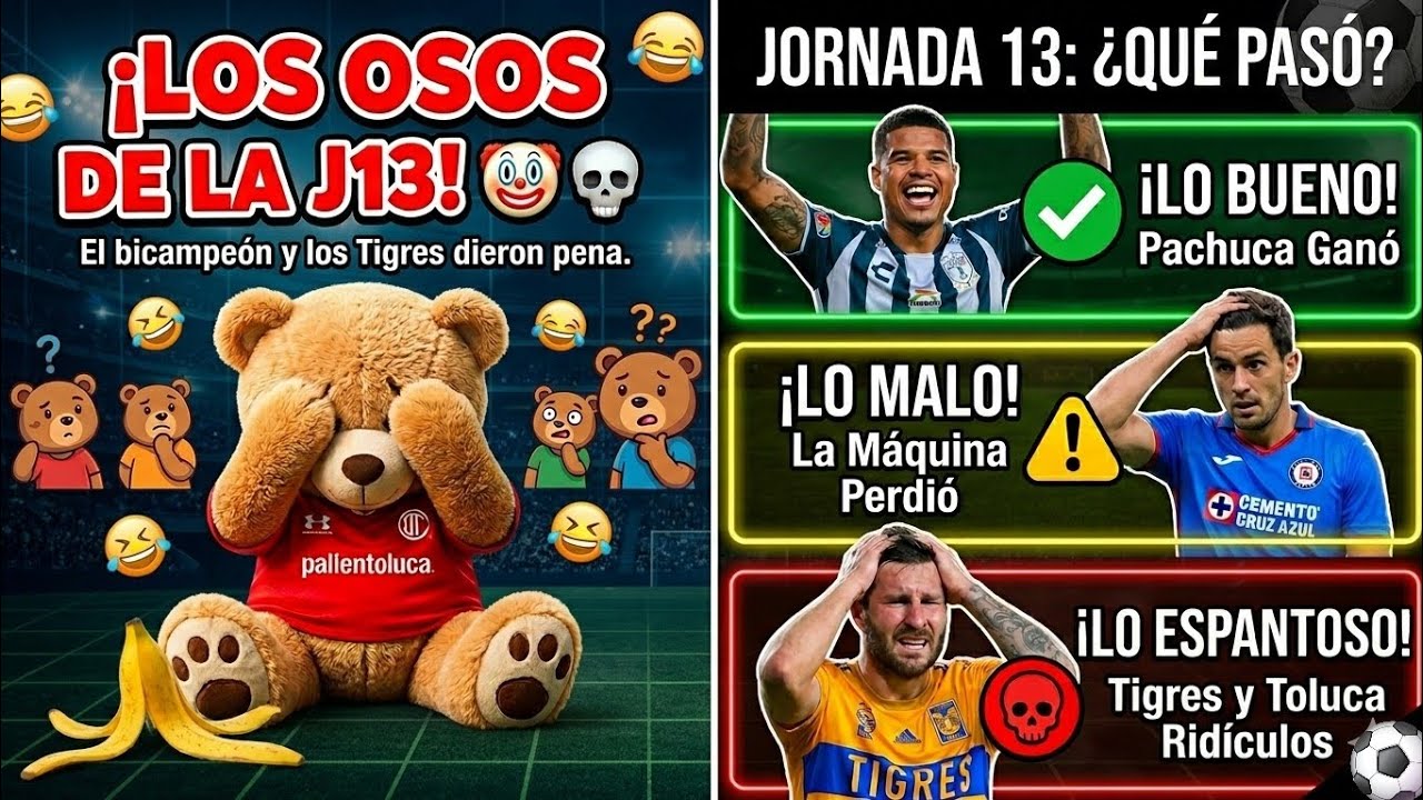 Jornada 13 Liga MX Resumen Lo Bueno, Lo Malo, Y Lo Espantoso - YouTube